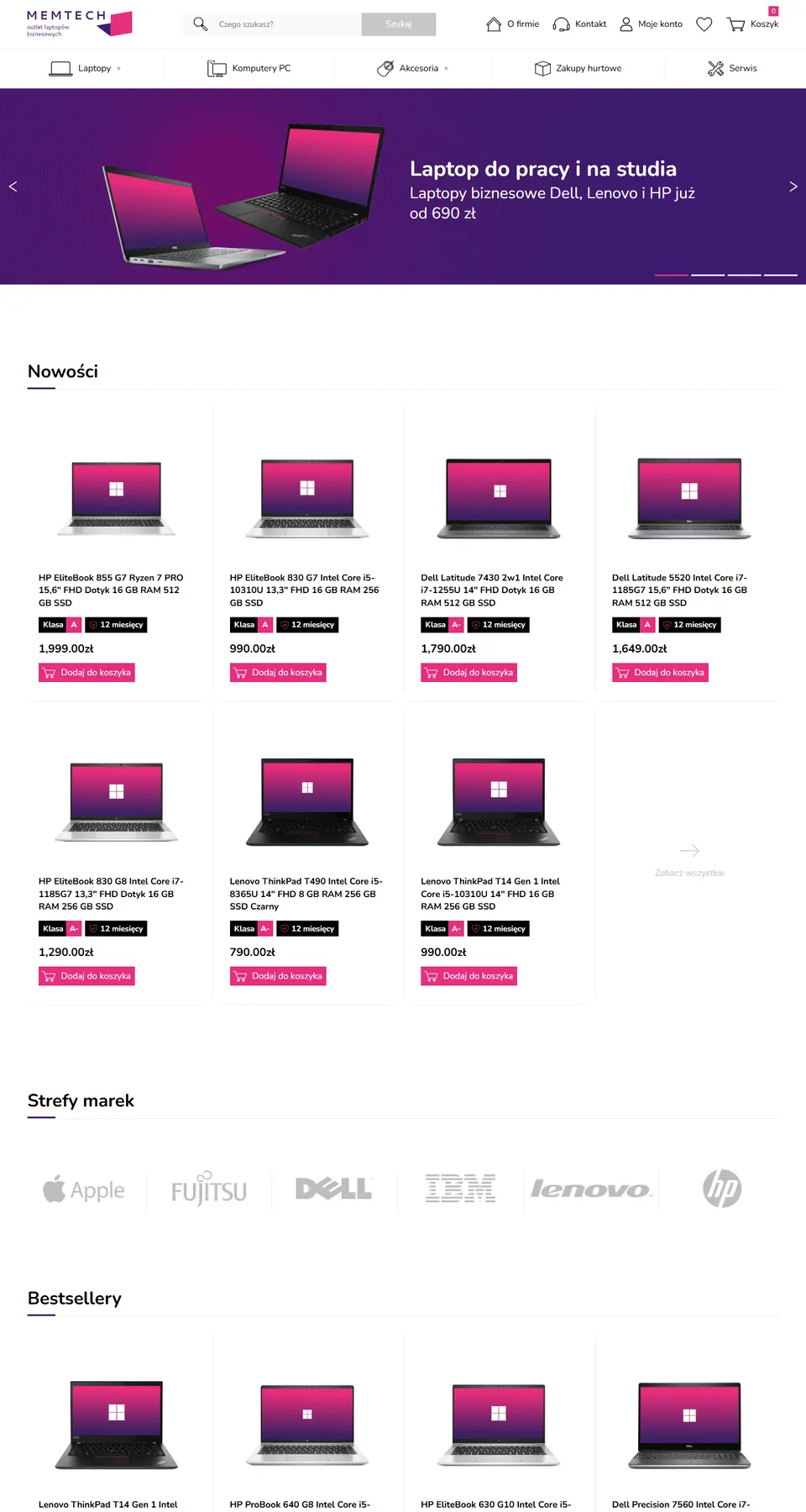 Memtech homepage